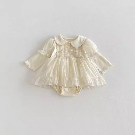 apricot重ね着風ナチュラルレーススカートロンパース(1959)
