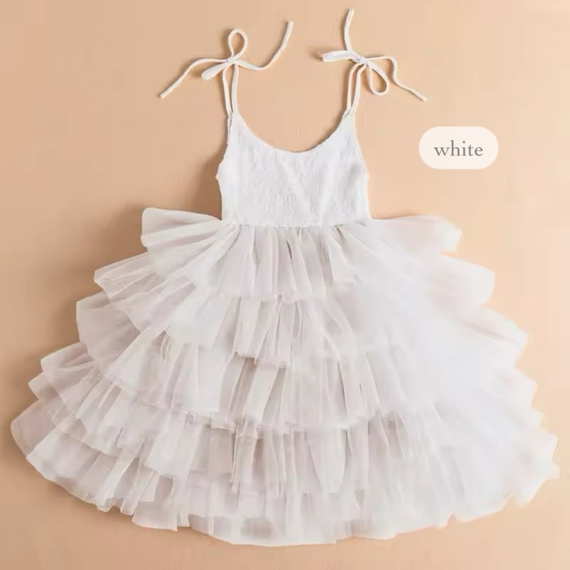 リボンキャミレースボリームチュチュドレス(481) | こどもふく