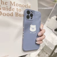 しろくま×ブルーサイドパターンiPhoneケース(1624)