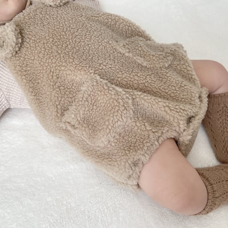 ボアポッケ付きサロペット(2438)