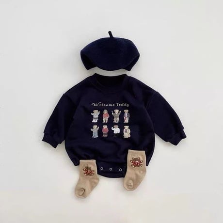 welcome teddyロンパース(2439)