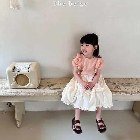 即納【The Beige】wings frill blouse(2764)