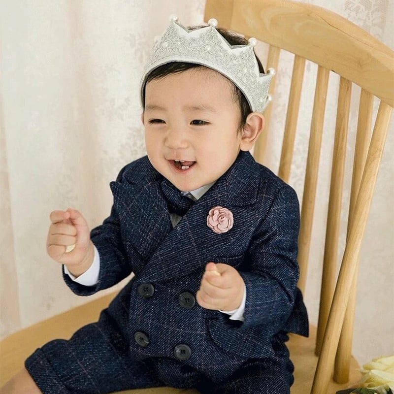 子どもフォーマルスーツ ネイビー 120cm ローファー付き