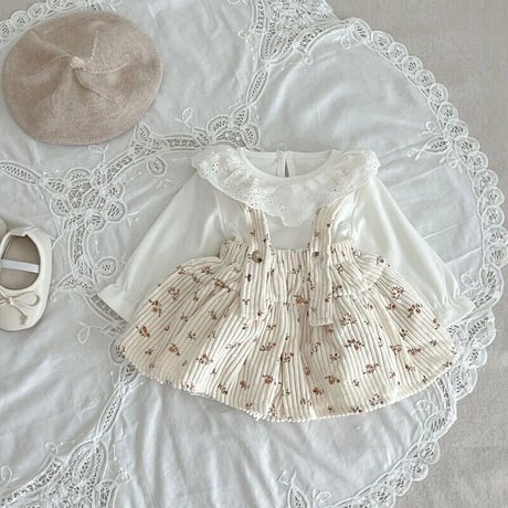 white blouse × サス付きコーディロイスカートブルマ(3213)
