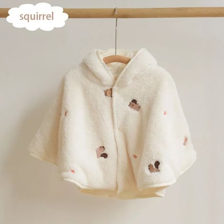 4color ふわふわ刺繍ポンチョ(1971)