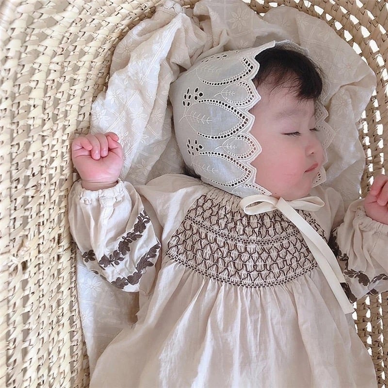 コットンレースボンネット(524) | こどもふく🧸mocokids