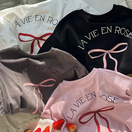 kids 4color リボンオーバーtシャツ(4132)