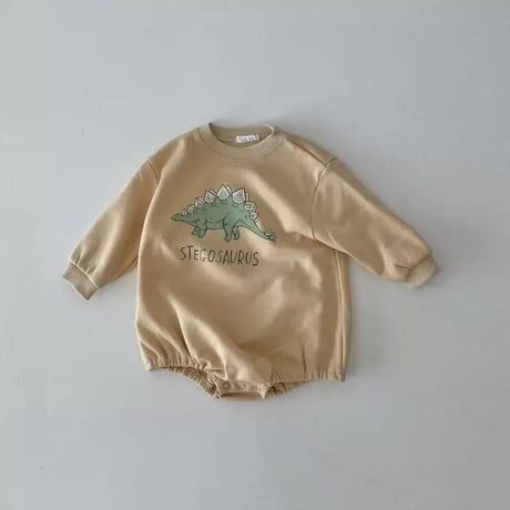 パステルステゴサウルス×トリケラトプス×ティラノサウルスロンパース(2533)