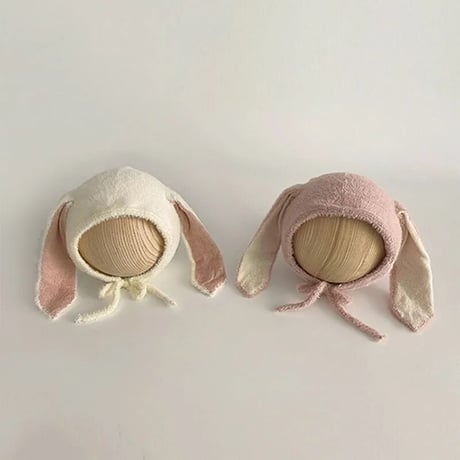 即納あり◆うさ耳ふんわりロング耳ボンネット(219)