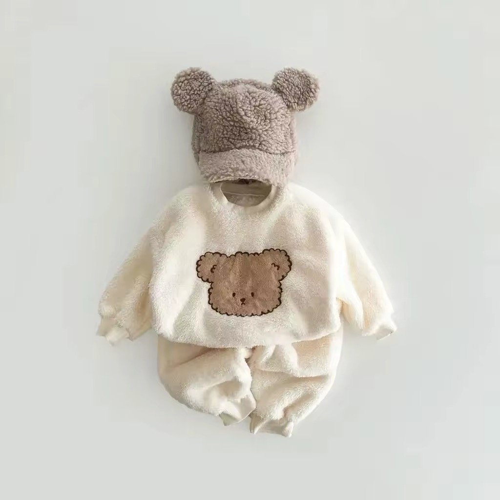 2color もふもふくまセットアップ(772) | こどもふく🧸mocokids