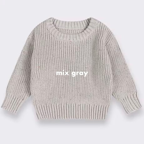 10color リブ編みニット(750)