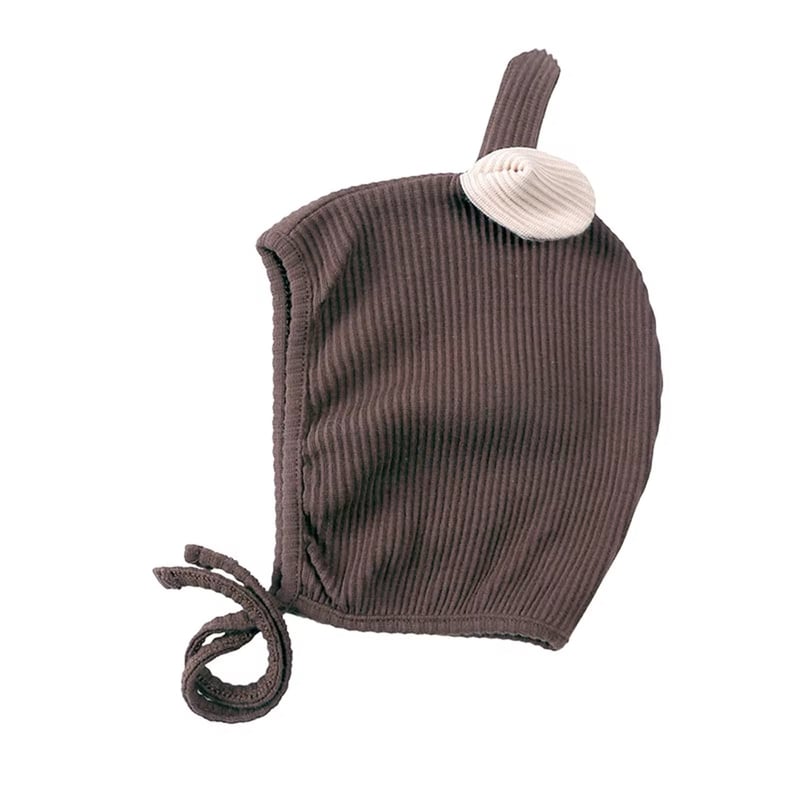 5color 葉っぱ付きリブボンネット(728) | こどもふく moco kids