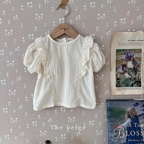 即納【The Beige】wings frill blouse(2764)