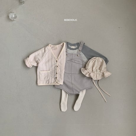 即納【bebeholic】Chino Suspender  salopette (be34)