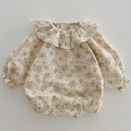 BIG or small frill collarロンパース(829)