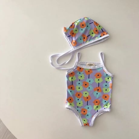 2color ポピー柄水着(1166)