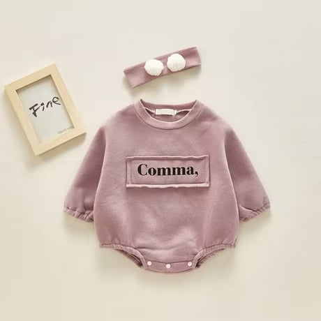 comma裏起毛ロンパース(895)