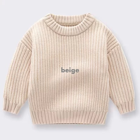 10color リブ編みニット(750)