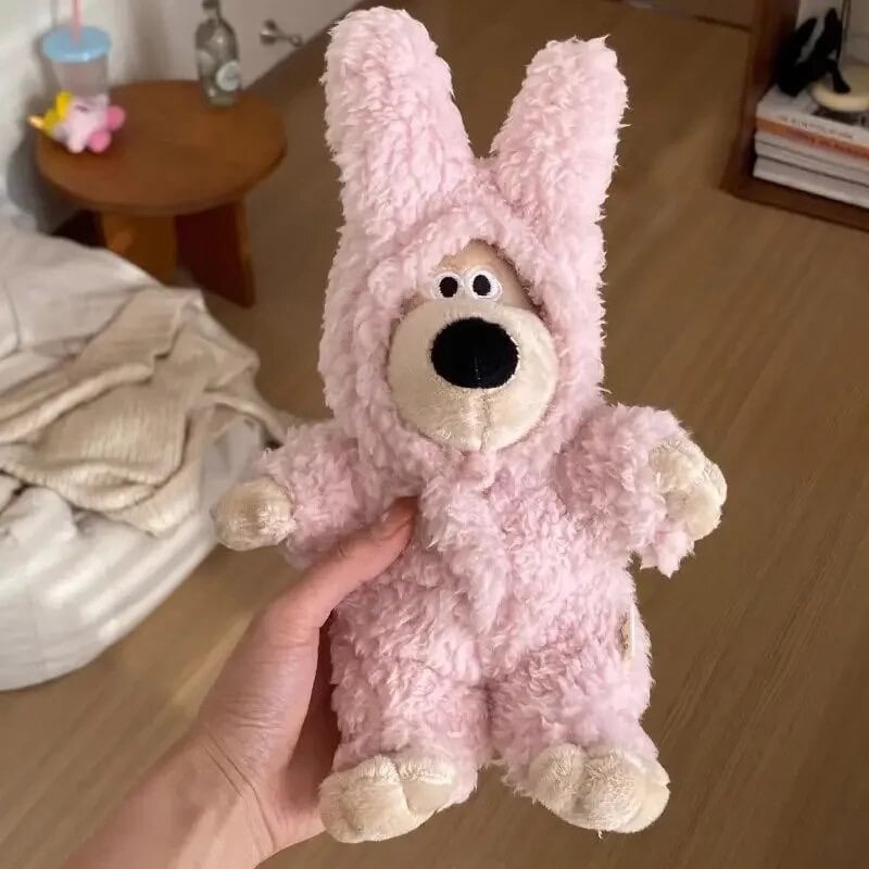 ぬい服　着ぐるみ　いちごみるくうささん　１０～１４㎝　241 2点セット】10-14cm ぬいぐるみ用 ぬい服 着ぐるみ うさぎ