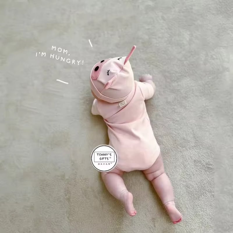 アルベロベロ　新品　ぶたちゃんフカフカもふもふロングベスト袖ナシコート アルベロベロ 新品 ぶたちゃんフカフカもふもふロングベスト袖