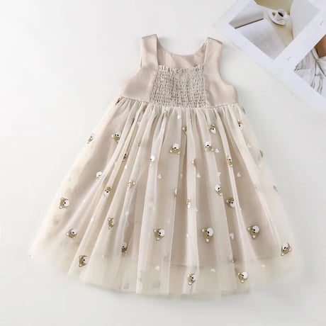 kids bearチュールワンピース(3226)