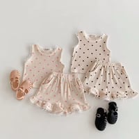 pink/black ハートプチレースタンクトップリブセットアップ(2247)
