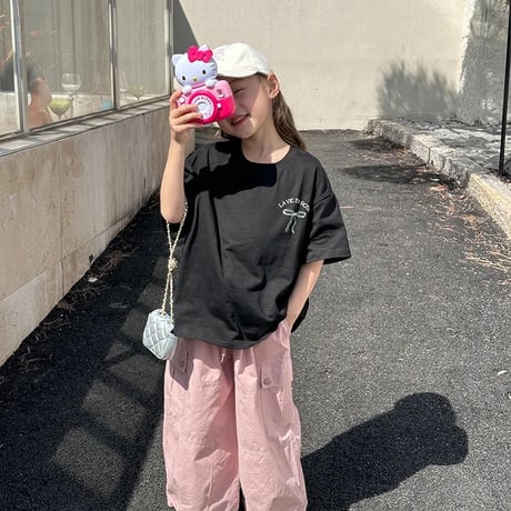 kids 4color リボンオーバーtシャツ(4132)