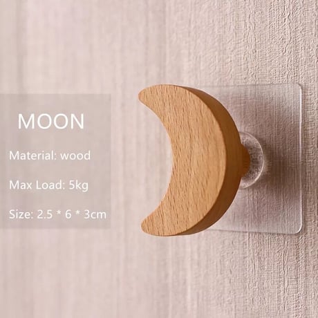 wood 星月フック(202)