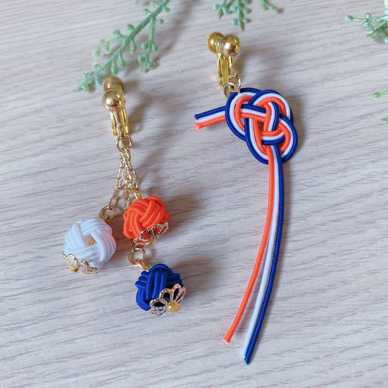 assodicoppe 水引ピアス(13点) 水引ピアス(抱きあわじ)【ギフト箱入り】｜ありがとねっと｜千葉