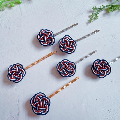 押し花メラスフェルラ❤金箔とパール入り♪英字中抜きべっ甲カラーヘアピン 押し花メラスフェルラ❤金箔とパール入り♪英字中抜きべっ甲