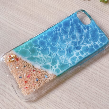 【SC-004】海 クリア スマホケース