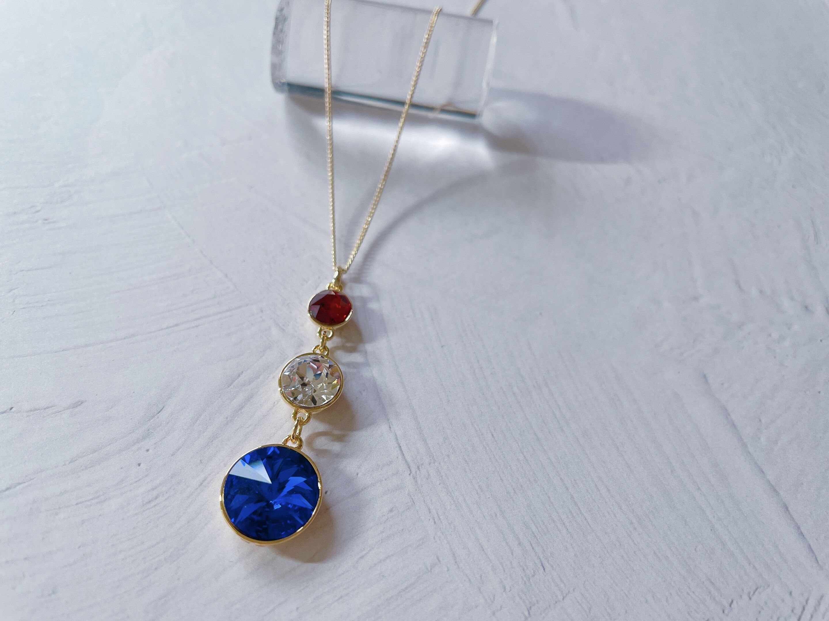 SWAROVSKI 3連ネックレス N-036】スワロフスキー 3連 ネックレス | TricoloreDaisy