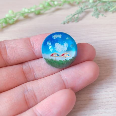 青空 トリパラ ピンバッジorストラップ