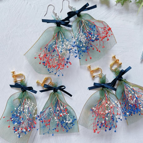 【MM-108-P】花束 ピアス