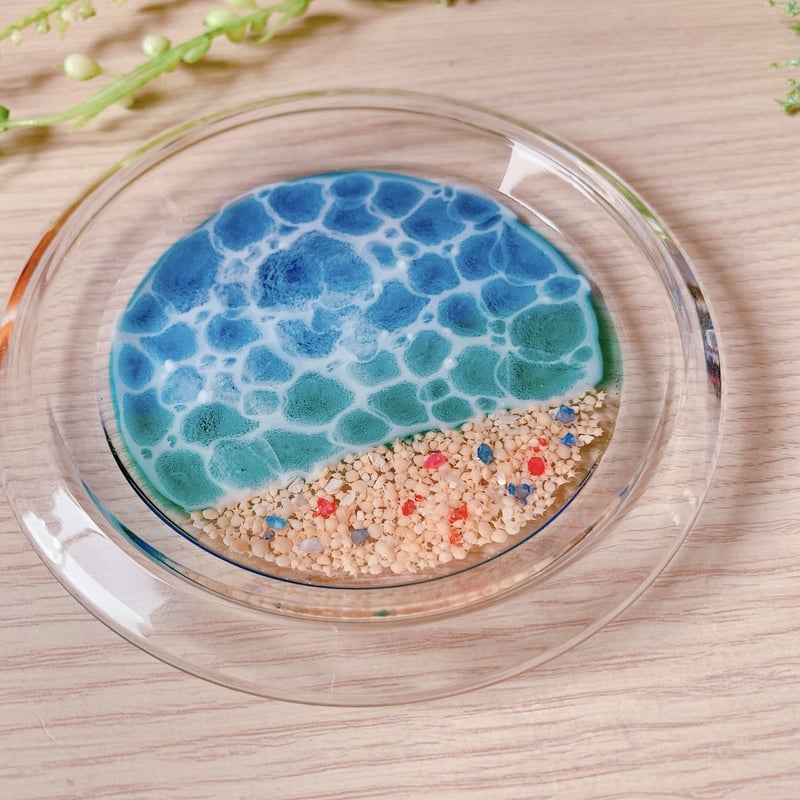 O-005】海 水面レジン トレー | TricoloreDaisy