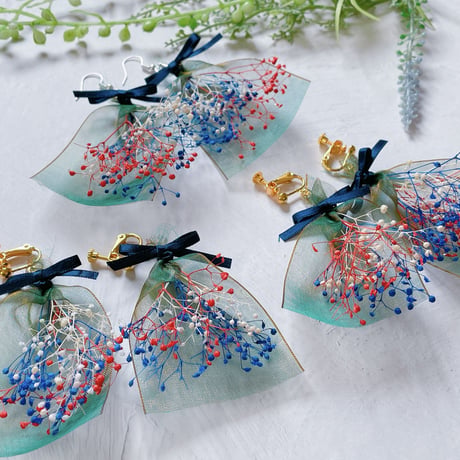 【MM-108-P】花束 ピアス