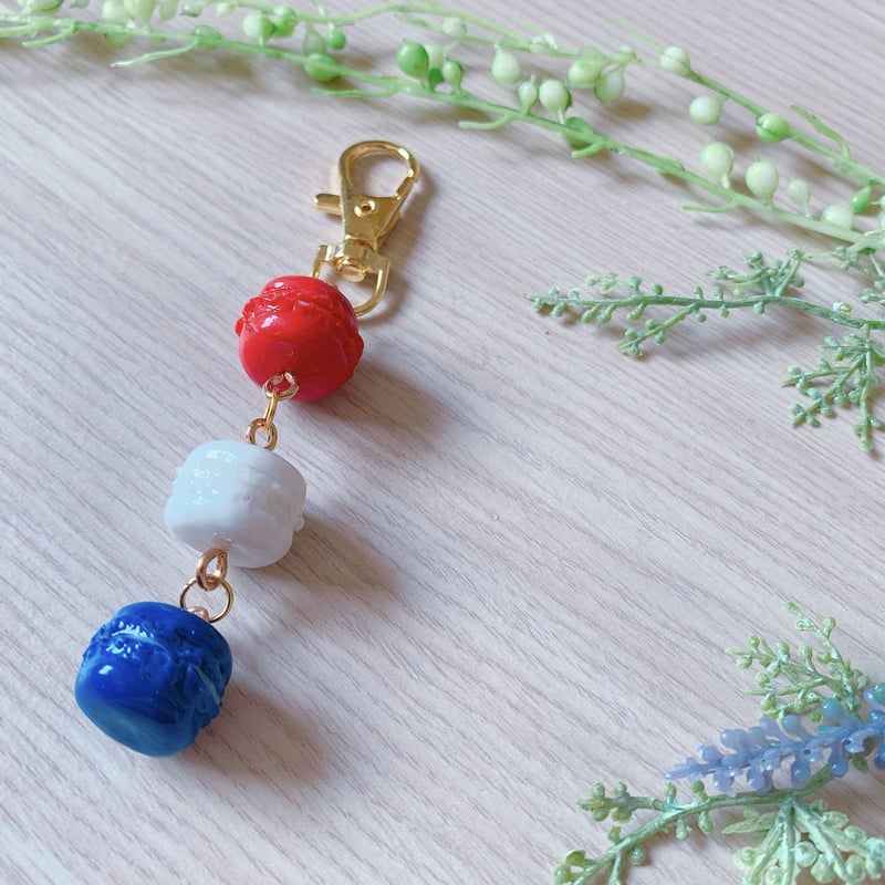 K-025】マカロン キーホルダー | TricoloreDaisy