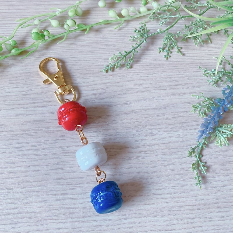 K-025】マカロン キーホルダー | TricoloreDaisy