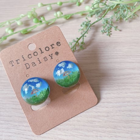 【M-018-P】青空 ピアス