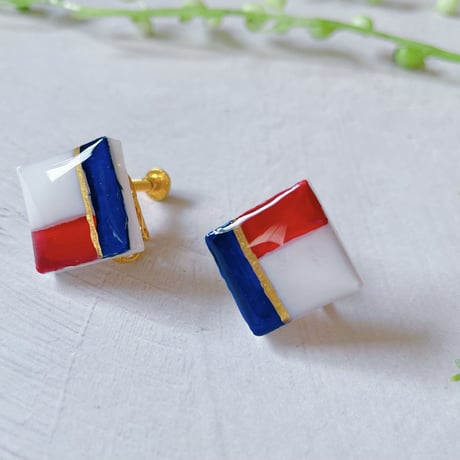 【MM-100-P】スクエア ピアス