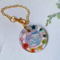 【MM-008-2】レインボー 双子マタニティマーク キーホルダー