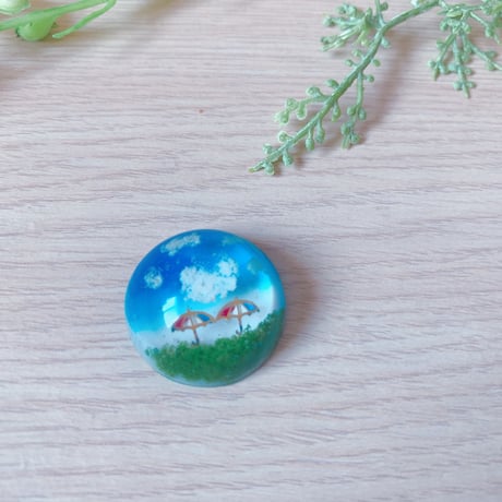 青空 トリパラ ピンバッジorストラップ