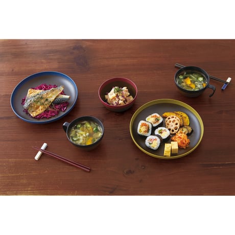 MUSUBI塗分け　ランチプレート　DB