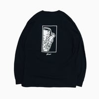 GHOST - "PHANTOM" L/S TEE  (BLACK)