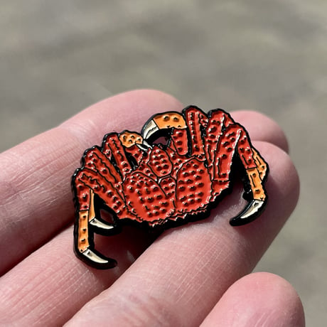 タラバガニ　蟹　かに　ピンバッジ　king crab　PINS