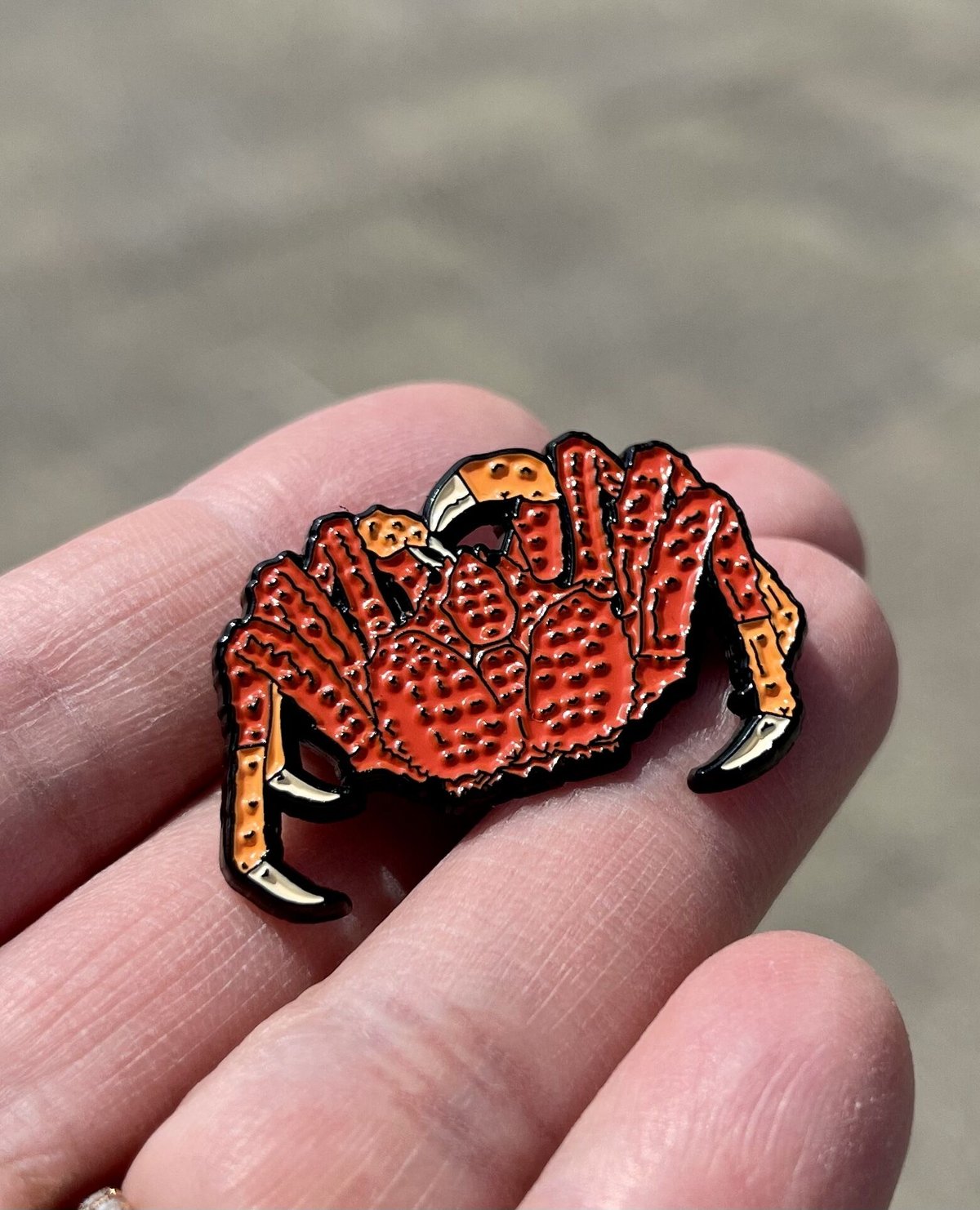 新品　匿名　 spindleshanks crab カニ タラバガニ 蟹 かに ピンバッジ king crab PINS | 23546PINS®︎