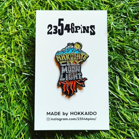 HAKODATE CITY MOON LIGHT PINS  イエロー・オレンジ