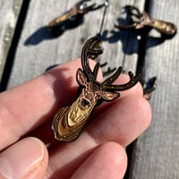 エゾ　シカ　ピンバッジ　ピンズ　original design pins