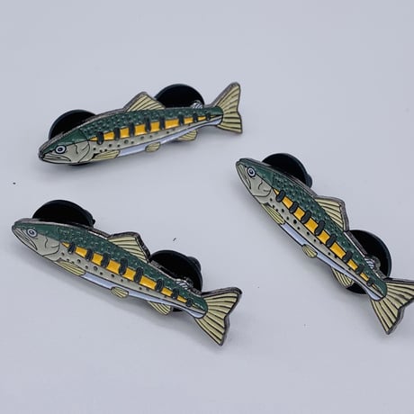 New✨　Yamame trout　original design pins ヤマメ　ピンバッジ　ピンズ
