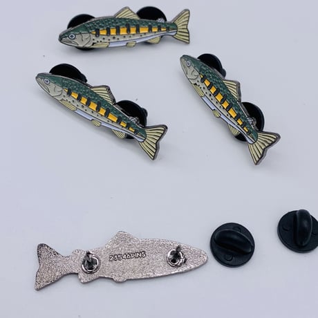 New✨　Yamame trout　original design pins ヤマメ　ピンバッジ　ピンズ